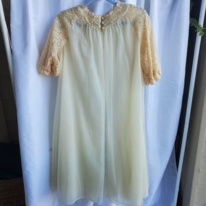 Vintage front button sheer short coat
